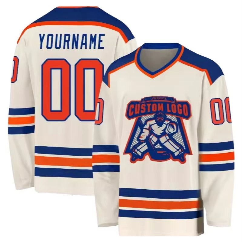 wholesale custom Embroidery applique ice hockey jersey 100% polyester hockey jersey sublimation hockey jersey