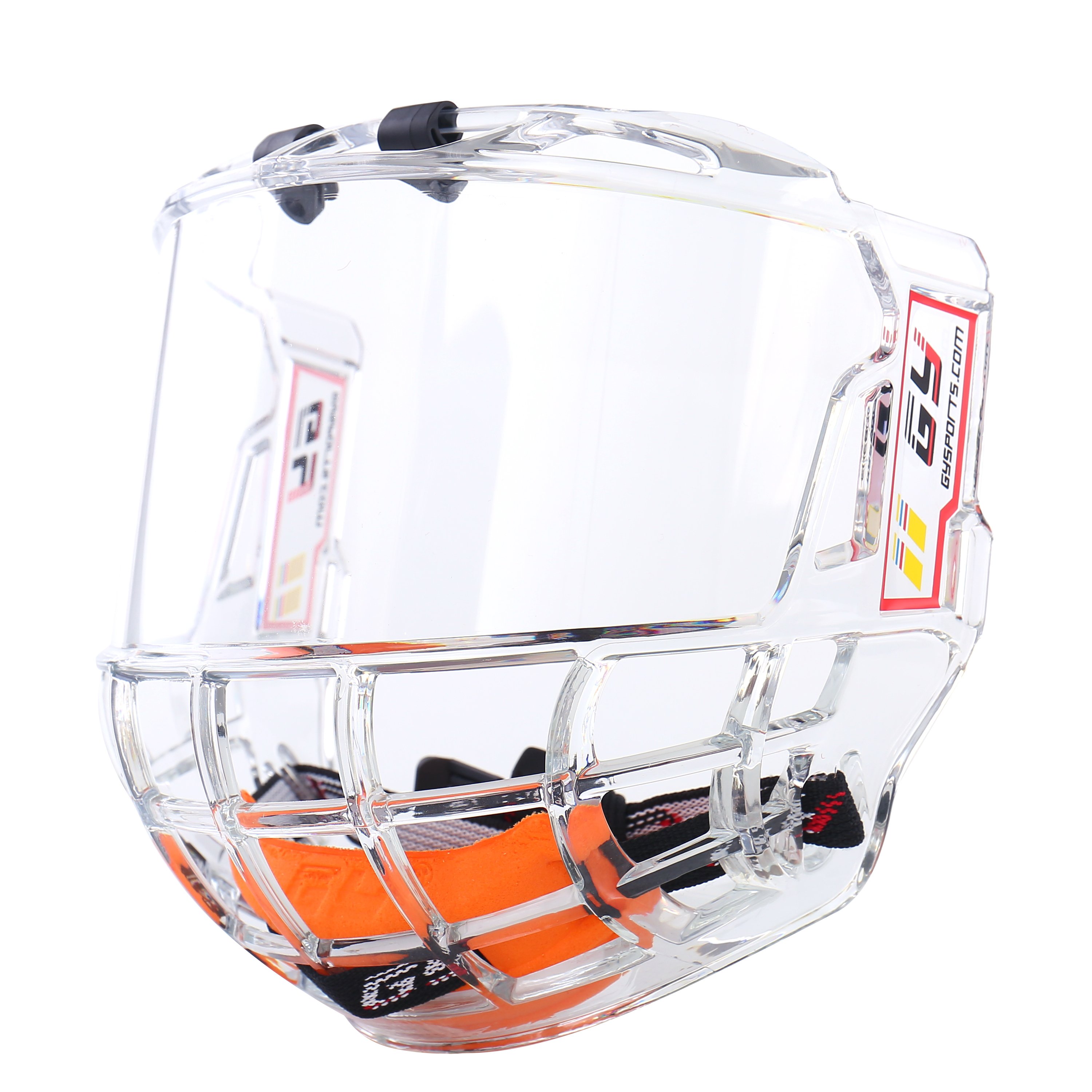 In Stock Ready to Ship Polycarbonate Full Face Clear Anti-fog Senior Ice Hockey Bubble Face Shield Cage