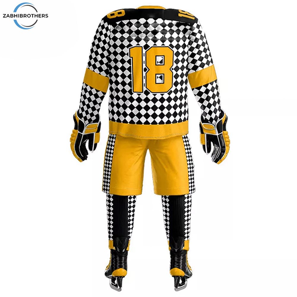 Premium Quality Factory Manufacture Ice Hockey Jersey And Pant Sets Wholesale Price Ice Hockey Uniform