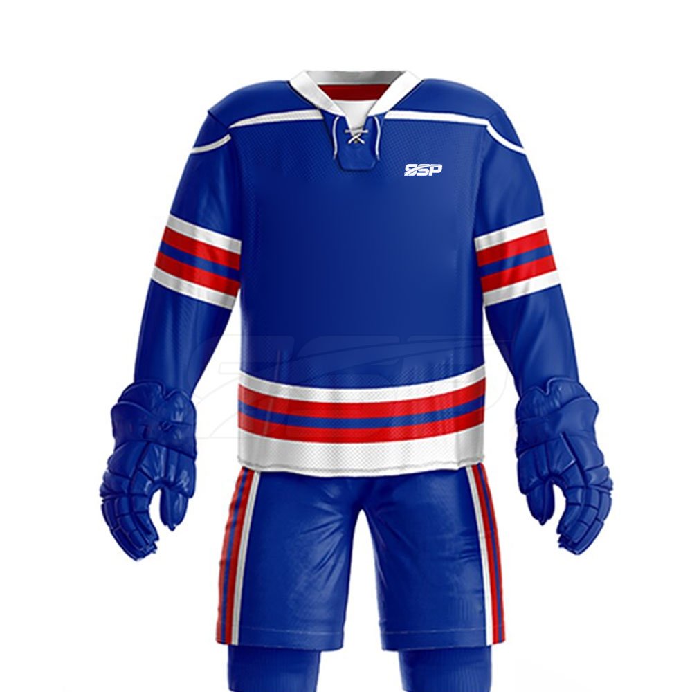 Custom Made Wholesale Ice Hockey Uniform Quick Dry Breathable Ice Hockey Uniform For Unisex