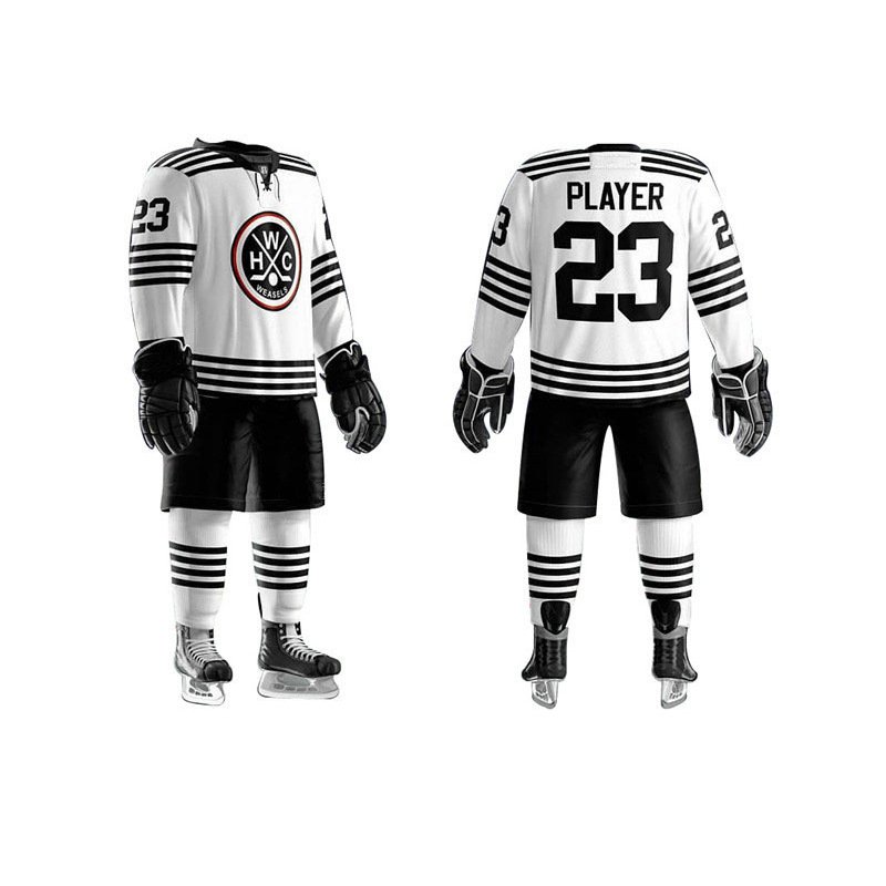 Premium Quality Sublimation Ice Hockey Jersey Team Uniforms Cheap Custom Fully Sublimated Printing Hockey Jerseys
