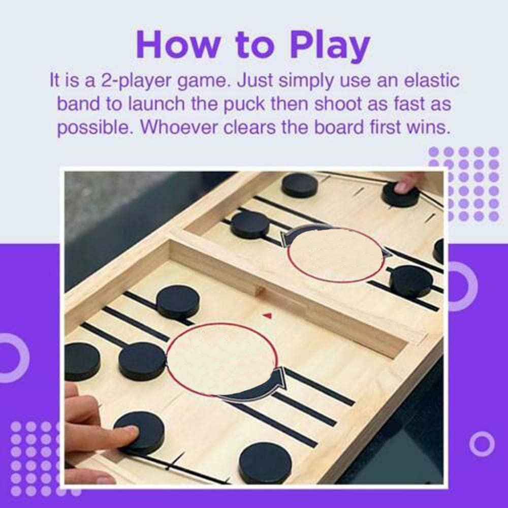 High Quality Table Combat Ice Hockey Game Wooden Hockey Board Game Wooden Board Game Interactive Entertainment For Kid's
