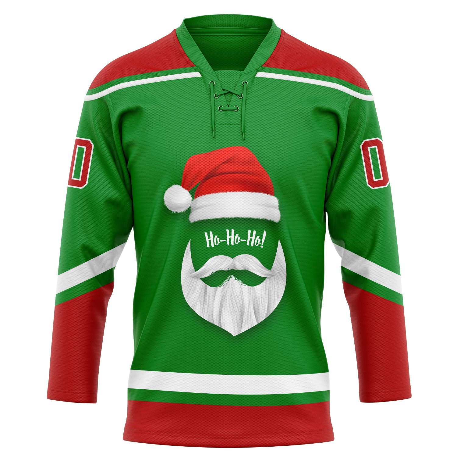 New design tackle twill embroidery logo hockey jersey sublimated ice hockey jersey santa unisex