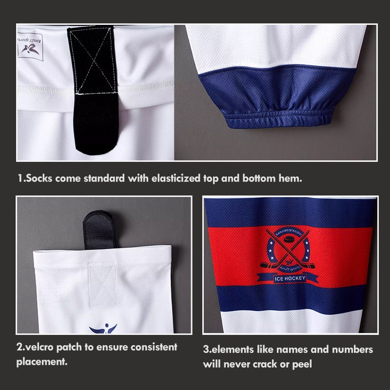 Custom Sublimated Breathable Ice Hockey Socks In Stock High Quality Mens Sport Socks