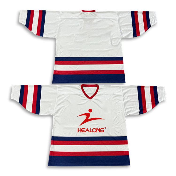 Wholesale Custom Hockey Jersey with Team Logo Uniform Style OEM for Sports Wear Sublimation Printing Graphic Design