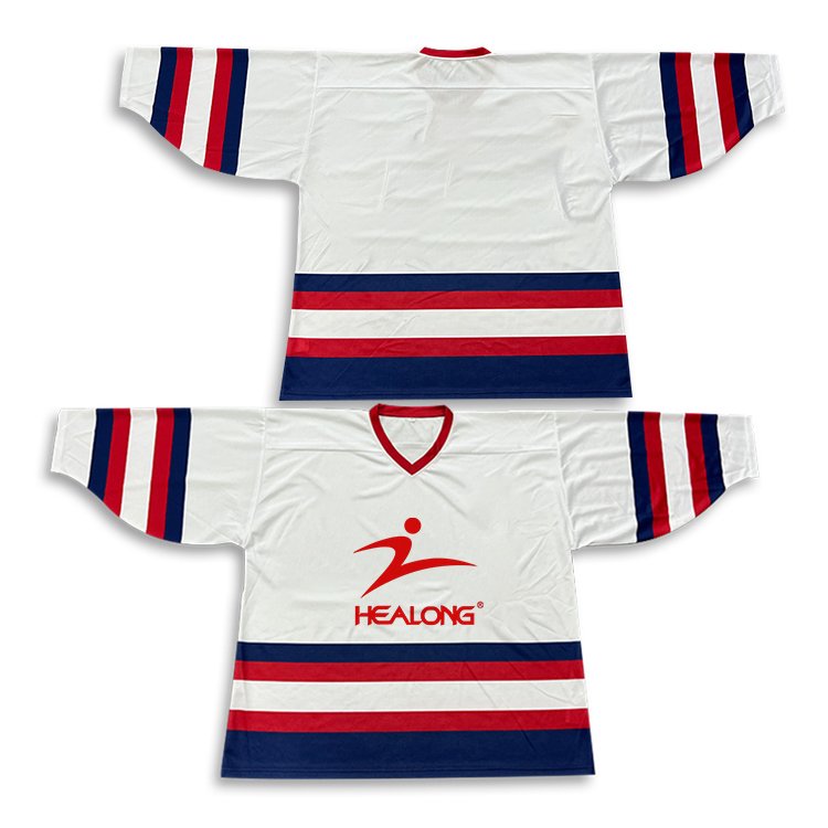 Wholesale Custom Hockey Jersey with Team Logo Uniform Style OEM for Sports Wear Sublimation Printing Graphic Design