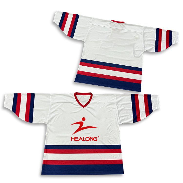 Wholesale Custom Hockey Jersey with Team Logo Uniform Style OEM for Sports Wear Sublimation Printing Graphic Design
