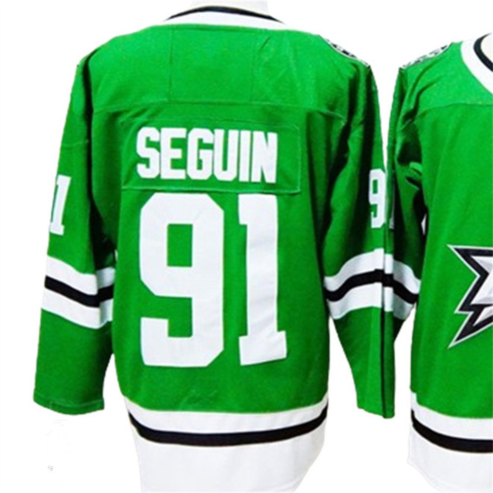 Custom team Hockey Jerseys 14# BENN 91# SEGUIN Hockey Jersey Embroidery Shirts Sports Wear