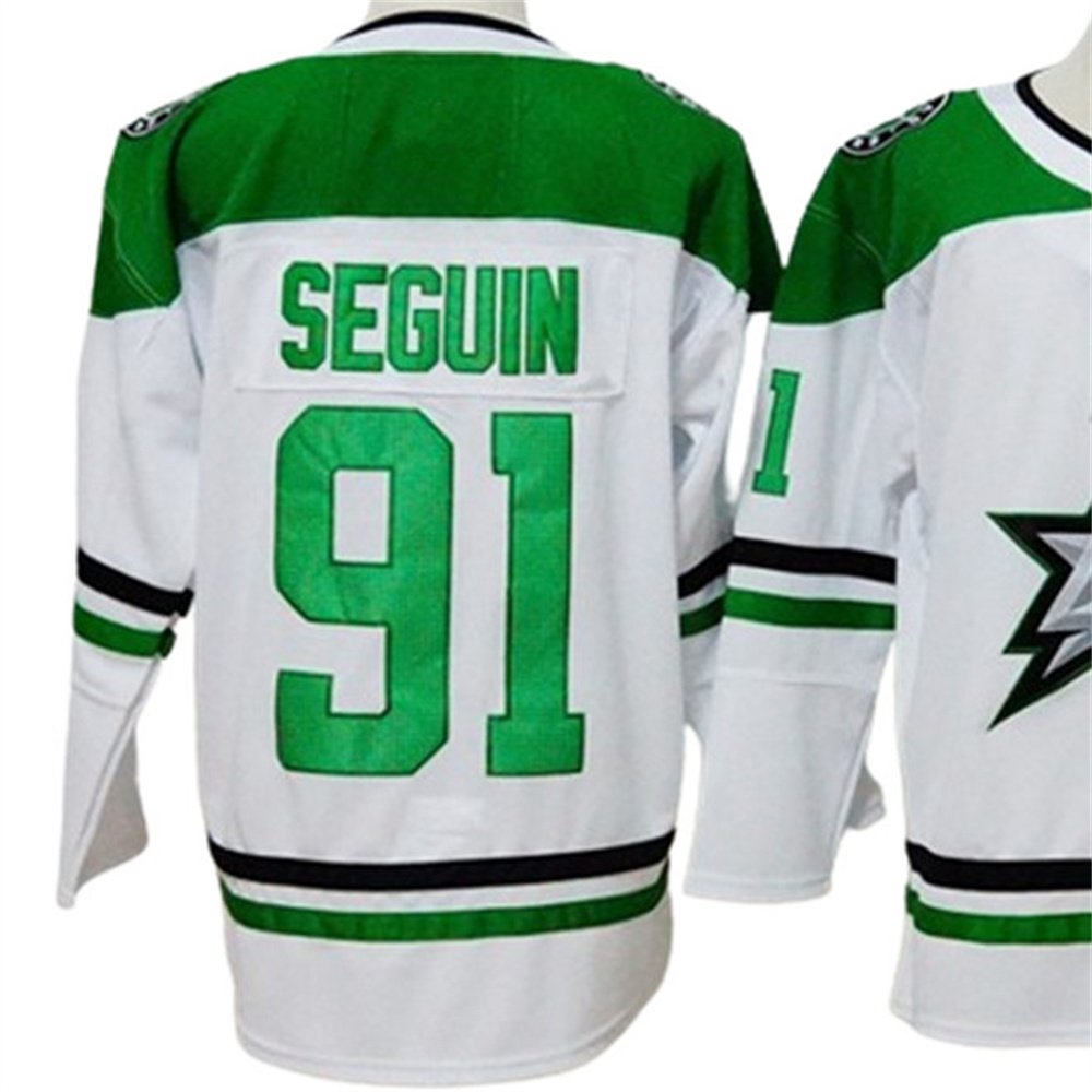 Custom team Hockey Jerseys 14# BENN 91# SEGUIN Hockey Jersey Embroidery Shirts Sports Wear