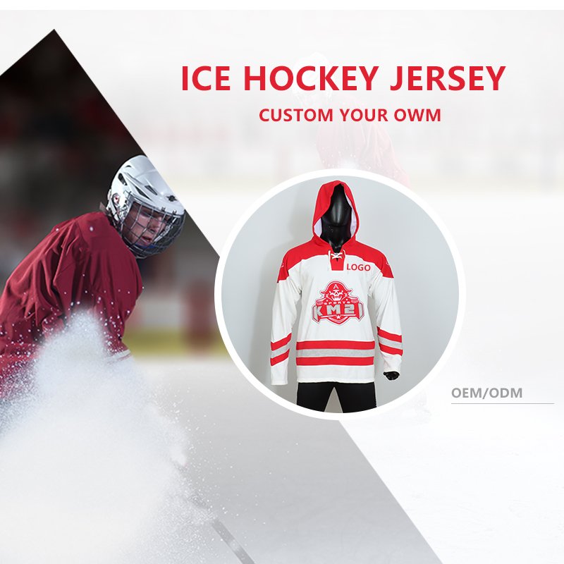 Popular Style High Quality Character Fluorescence Custom Ice Hockey Jersey Hoodie