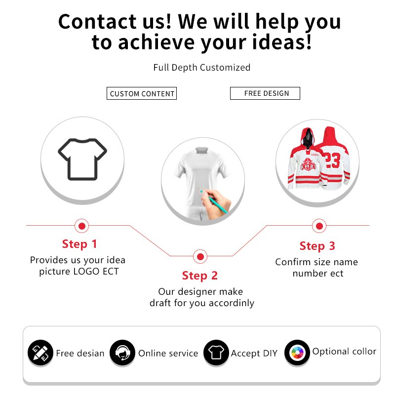 Popular Style High Quality Character Fluorescence Custom Ice Hockey Jersey Hoodie