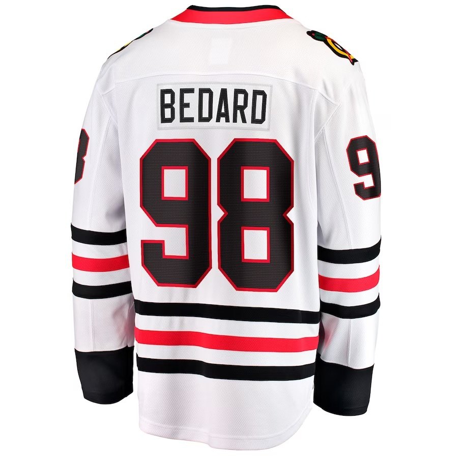 Wholesale 98 Connor Bedard 88 Patrick Kane 71 Taylor Hall Men's Sports Stitched Ice Hockey Jersey