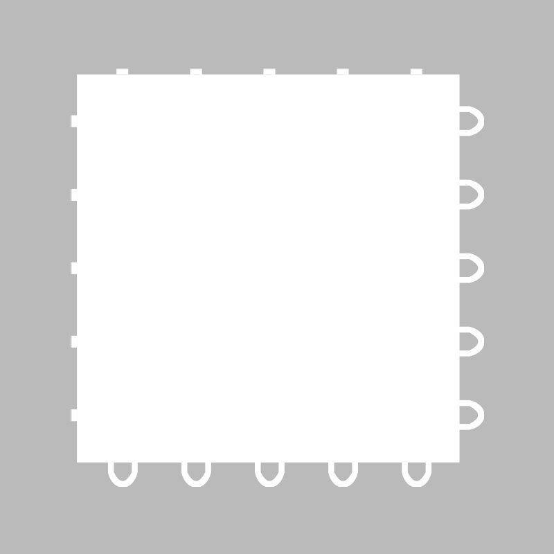 Dryland Synthetic Ice Tiles for Hockey Floor Mat 25 x 25 cm Hockey Training Equipment Board for Shooting Outdoor