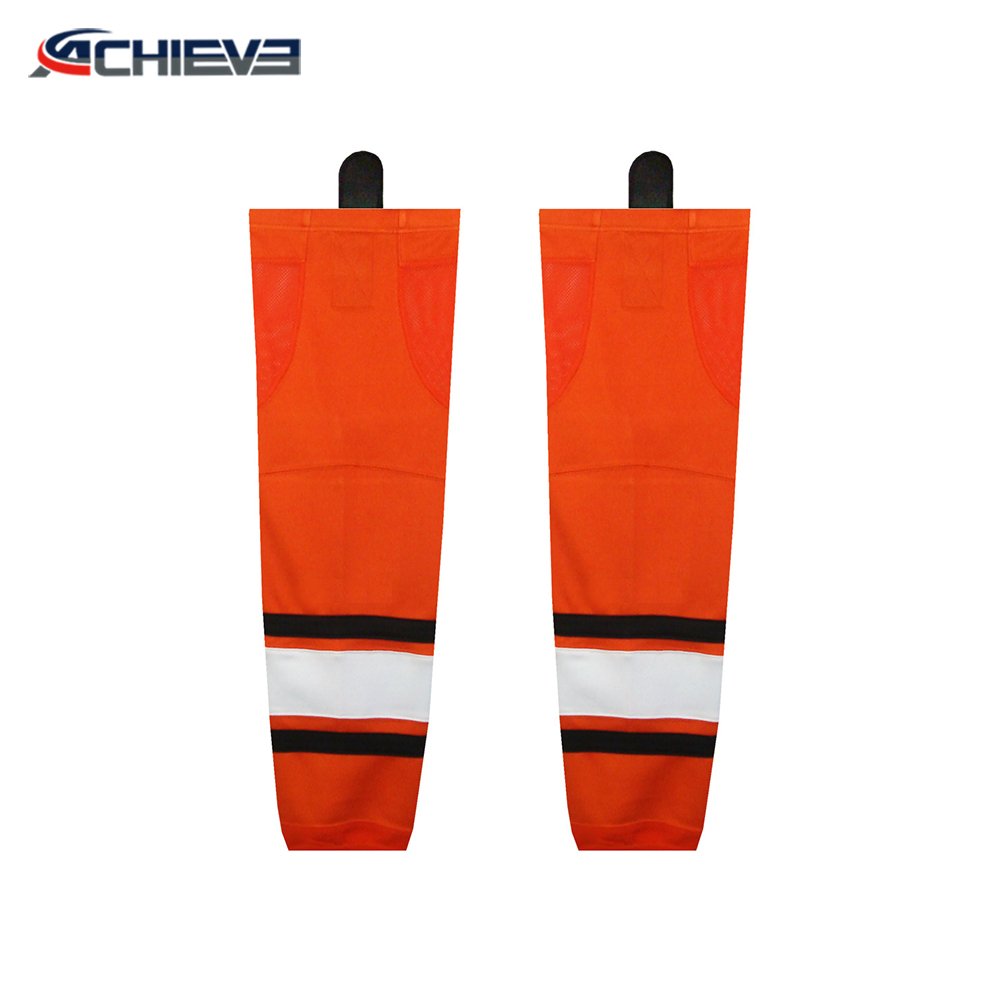 Best Quality Ice Hockey Uniform Team Training Socks Outdoor Sportswear Socks Custom Team Name Size Color Ice Hockey Socks