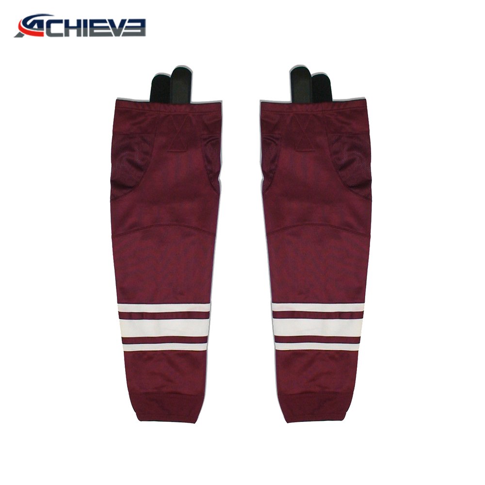 Best Quality Ice Hockey Uniform Team Training Socks Outdoor Sportswear Socks Custom Team Name Size Color Ice Hockey Socks