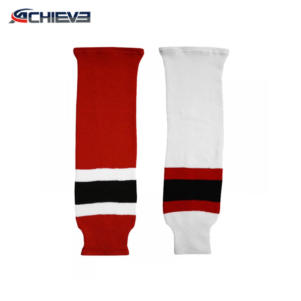 Best Quality Ice Hockey Uniform Team Training Socks Outdoor Sportswear Socks Custom Team Name Size Color Ice Hockey Socks