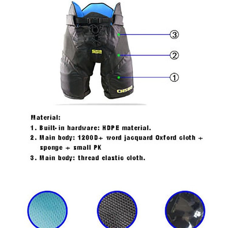 New Ice Hockey Slickers Hip Guard 3D Protective Gear Sports Short Pants with Butt Pad for Hip Protection