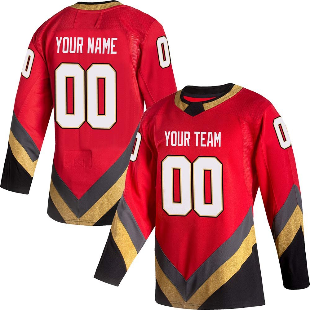 Factory Price Men's Ice Hockey Sublimated And Embroidery Jersey Quality Practice Jersey Of Ice Hockey