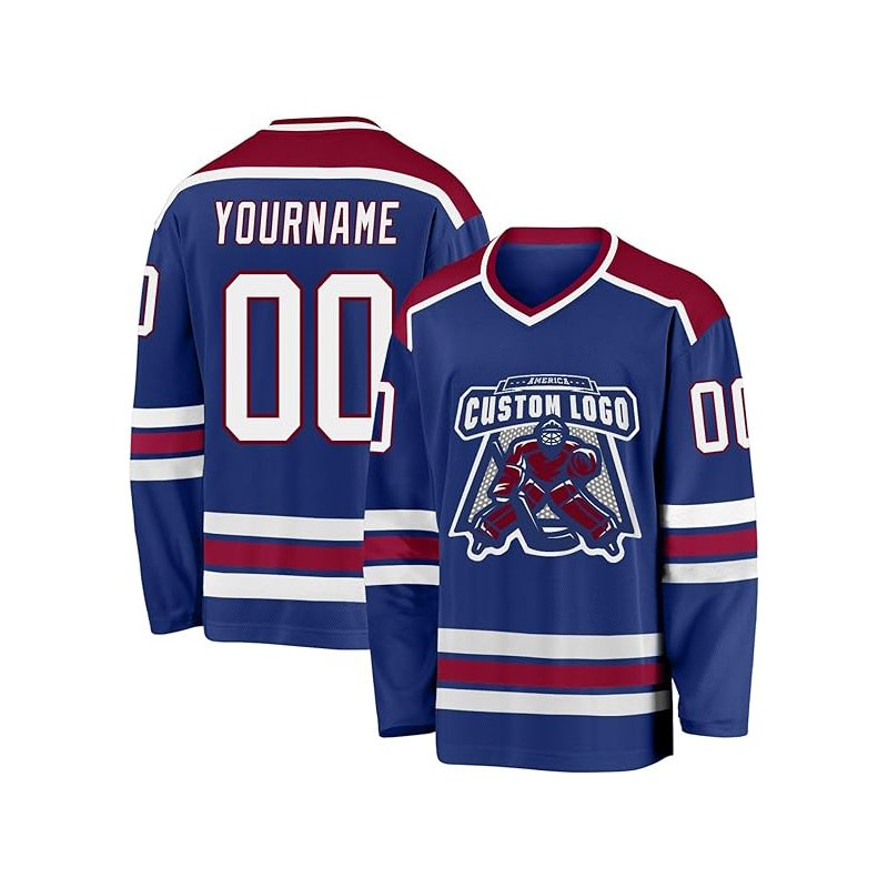 High Quality 100% Polyester Team Blank Hockey Jersey Ice Hockey Shirt Embroidery Sublimated Custom Ice Hockey Jersey For Youth