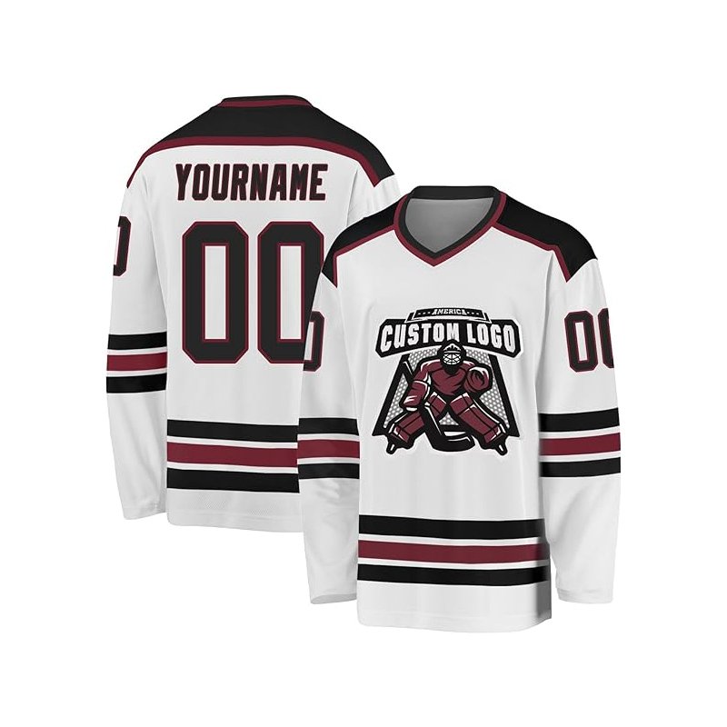 High Quality 100% Polyester Team Blank Hockey Jersey Ice Hockey Shirt Embroidery Sublimated Custom Ice Hockey Jersey For Youth
