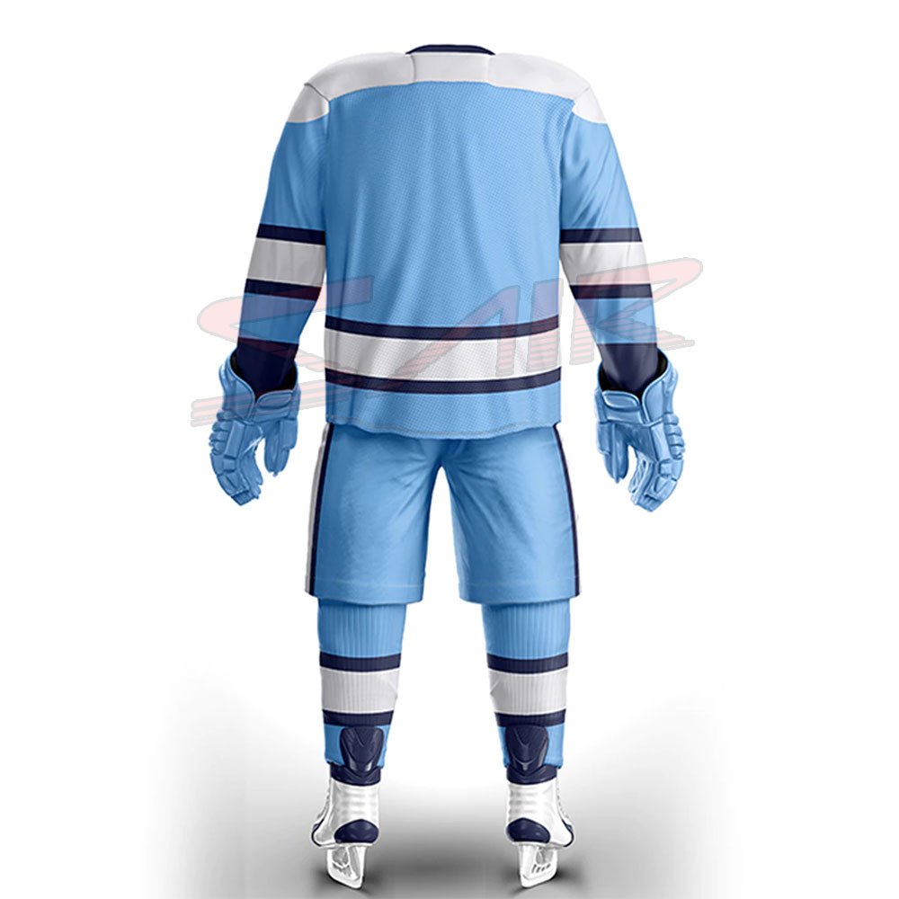 Factory-Made High Quality Polyester Ice Hockey Uniform Custom Designed Printing Technique Low Price Sports Wear OEM Team Name
