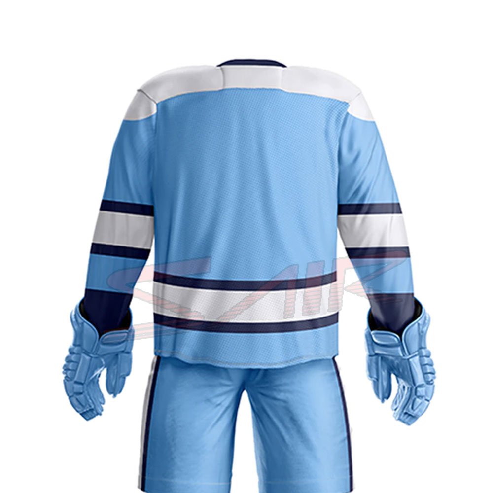 Factory-Made High Quality Polyester Ice Hockey Uniform Custom Designed Printing Technique Low Price Sports Wear OEM Team Name