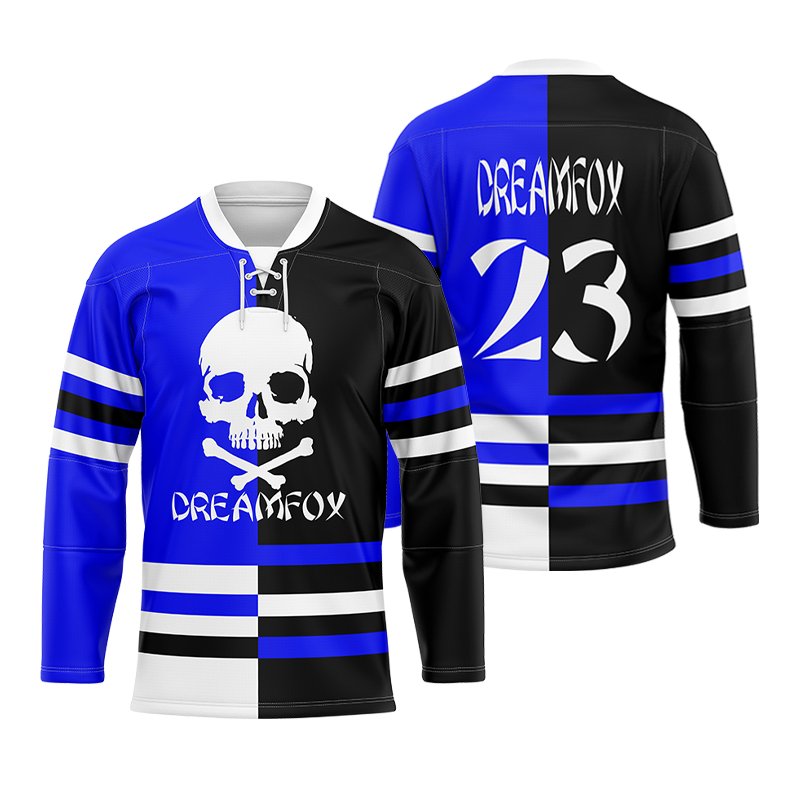 OEM custom made logo sublimated ice hockey uniform cheap sport team set reversible ice hockey jersey