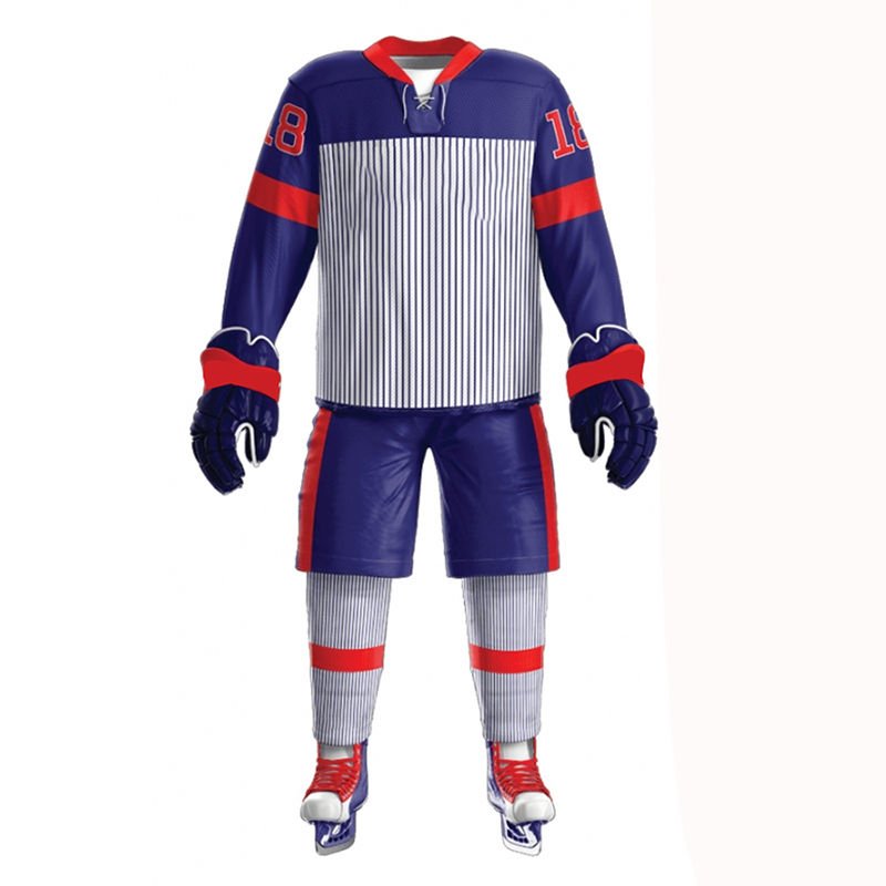 High Quality Polyester Free Design Ice Hockey Jersey Sublimation Printing Embroidered Logo Custom Ice Hockey Uniform