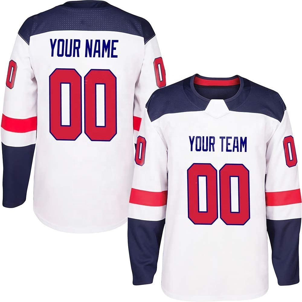 Best Quality Ice Hockey Jersey Good Material Used Sportswear Comfortable Sublimation Printing Low Price Custom Size OR Logo