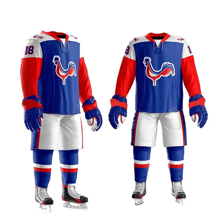 Custom Team Name Solid Color Adult Size Ice Hockey Uniform Youth Wear Sports Clothing Ice Hockey Uniform For Men