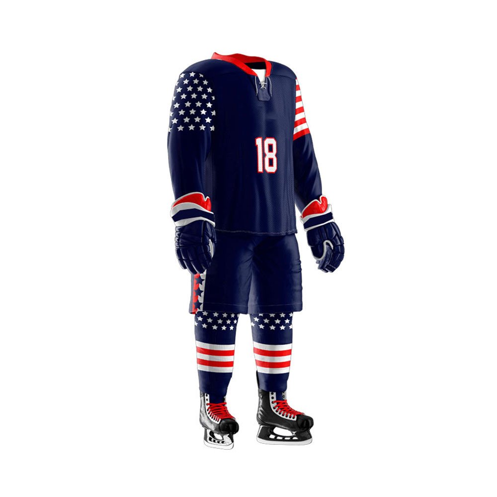 high end ice hockey jersey with lace suppliers team set hockey jerseys usa suppliers