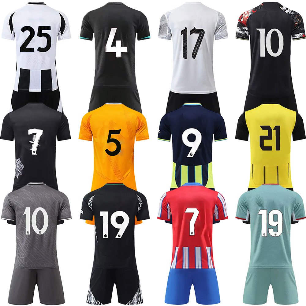 High Quality Football Jersey Full Set Soccer Kit Youth Custom Soccer Jersey kit 2024-2025 Quick Dry Football Men Soccer Wear