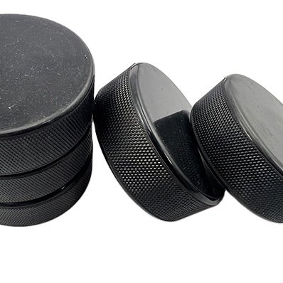 Customized Logo Acceptable Black Hockey Puck Durable Hard Puck Rubber Puck