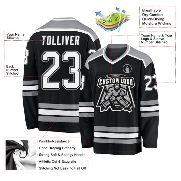 Team Canada Ice Hockey Jersey Design Wholesale Sublimation Breathable Hockey Uniform top quality mesh
