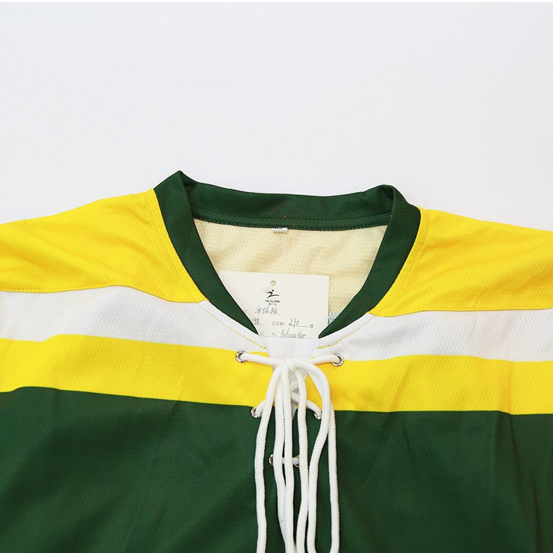 European Hockey Jersey 100% Polyester Fabric Custom Sublimated Cool Ice Hockey Jersey