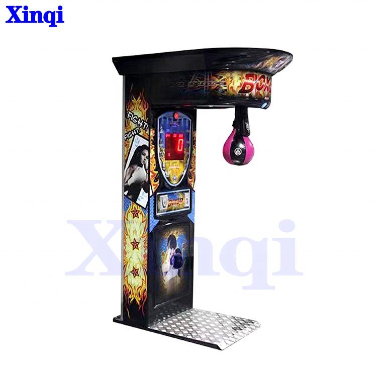 Coin Operated Street Amusement Boxing Punch Machine Arcade Punching Machine Outdoor Ultimate Big Punch Boxing Game Machine