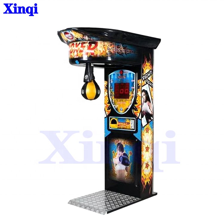 Coin Operated Street Amusement Boxing Punch Machine Arcade Punching Machine Outdoor Ultimate Big Punch Boxing Game Machine