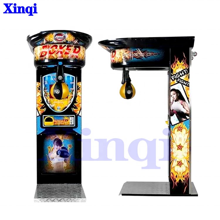 Coin Operated Street Amusement Boxing Punch Machine Arcade Punching Machine Outdoor Ultimate Big Punch Boxing Game Machine