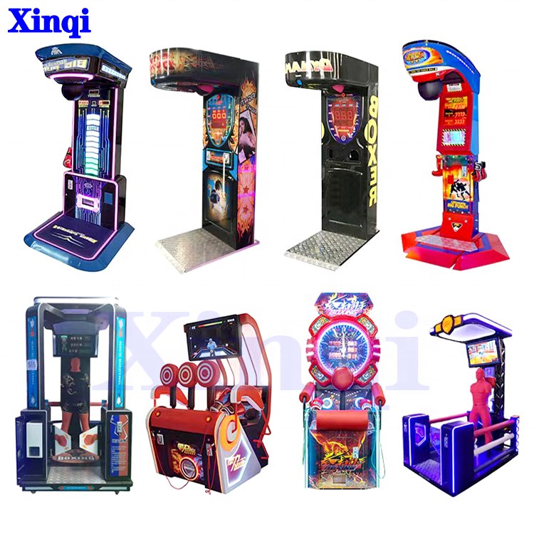 Coin Operated Street Amusement Boxing Punch Machine Arcade Punching Machine Outdoor Ultimate Big Punch Boxing Game Machine