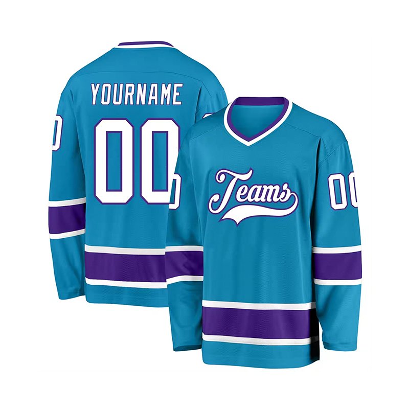Wholesale Factory Custom Logo Team Sport Wear Sublimation Hockey T-Shirt Breathable Ice Hockey Sportswear Jerseys