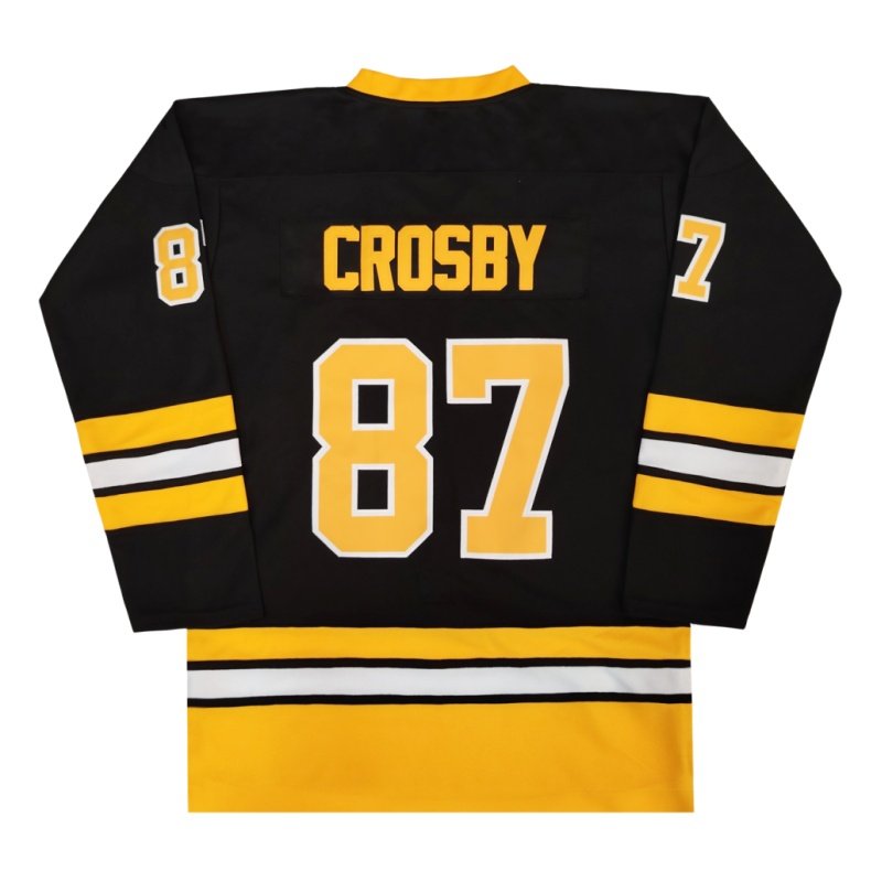 Men's #87 Pittsburgh Ice Hockey JerseyS Stitched High Quality Cheap Youth Outdoor Sportswear Winter Tops Adults Hockey Shirt