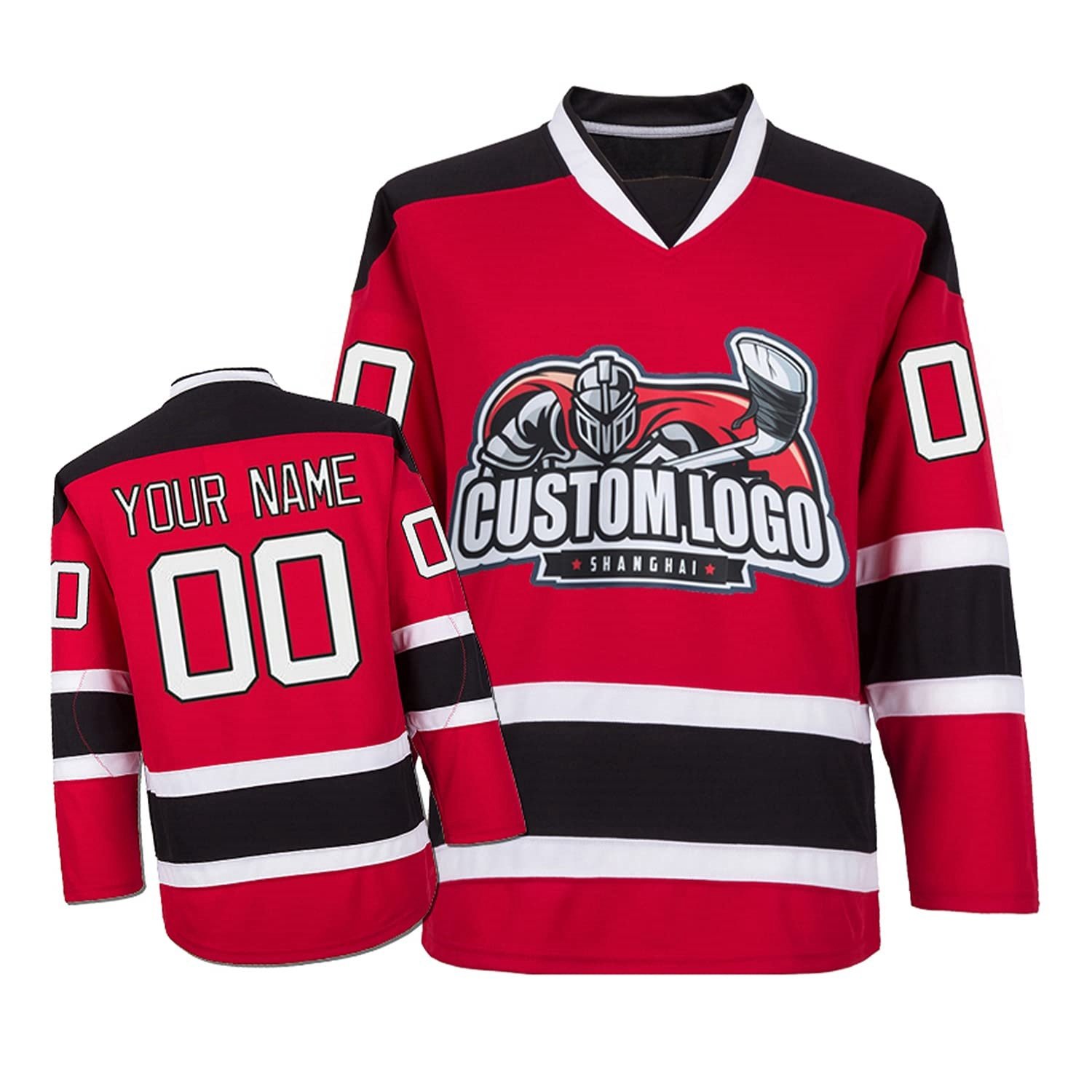 Modern Style 3XL Ice Hockey Jersey Womens Men Sublimation Ice Hockey Uniform Custom Logo Sewing Pattern