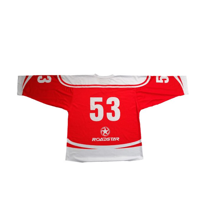 Wholesale 100% Polyester Fabric Sublimated Custom man practice Ice long sleeve Hockey Jerseys