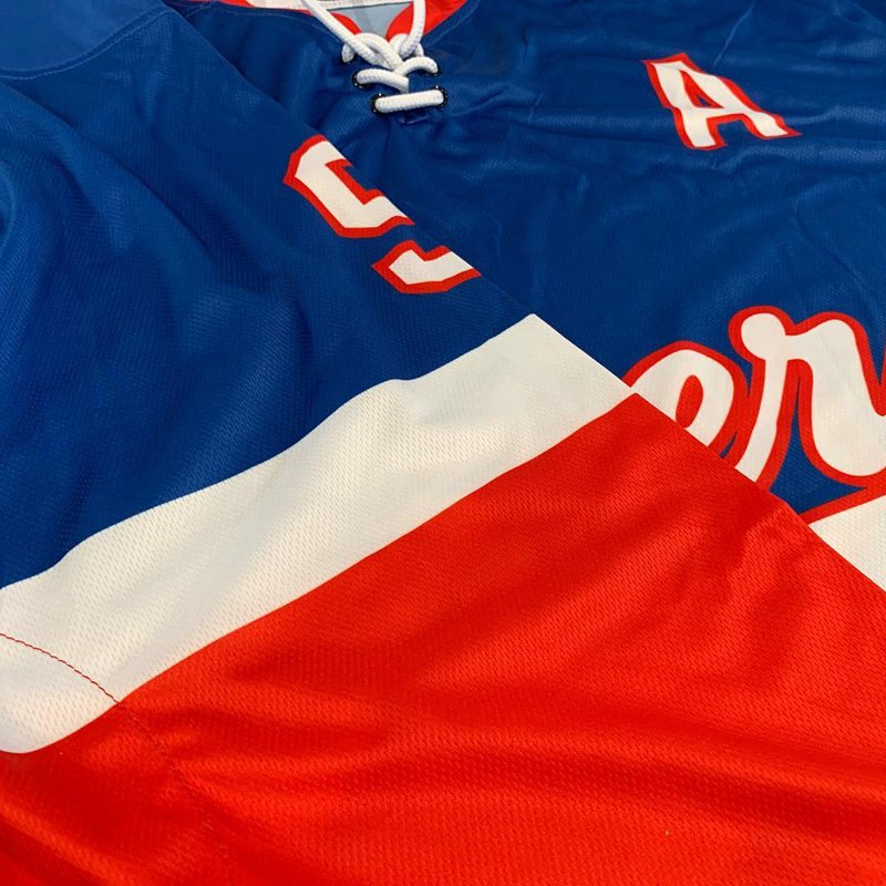 Customized 100% Polyester Hockey Jersey Youth Cheap Hockey Wear Sublimation Team Ice Hockey Jersey