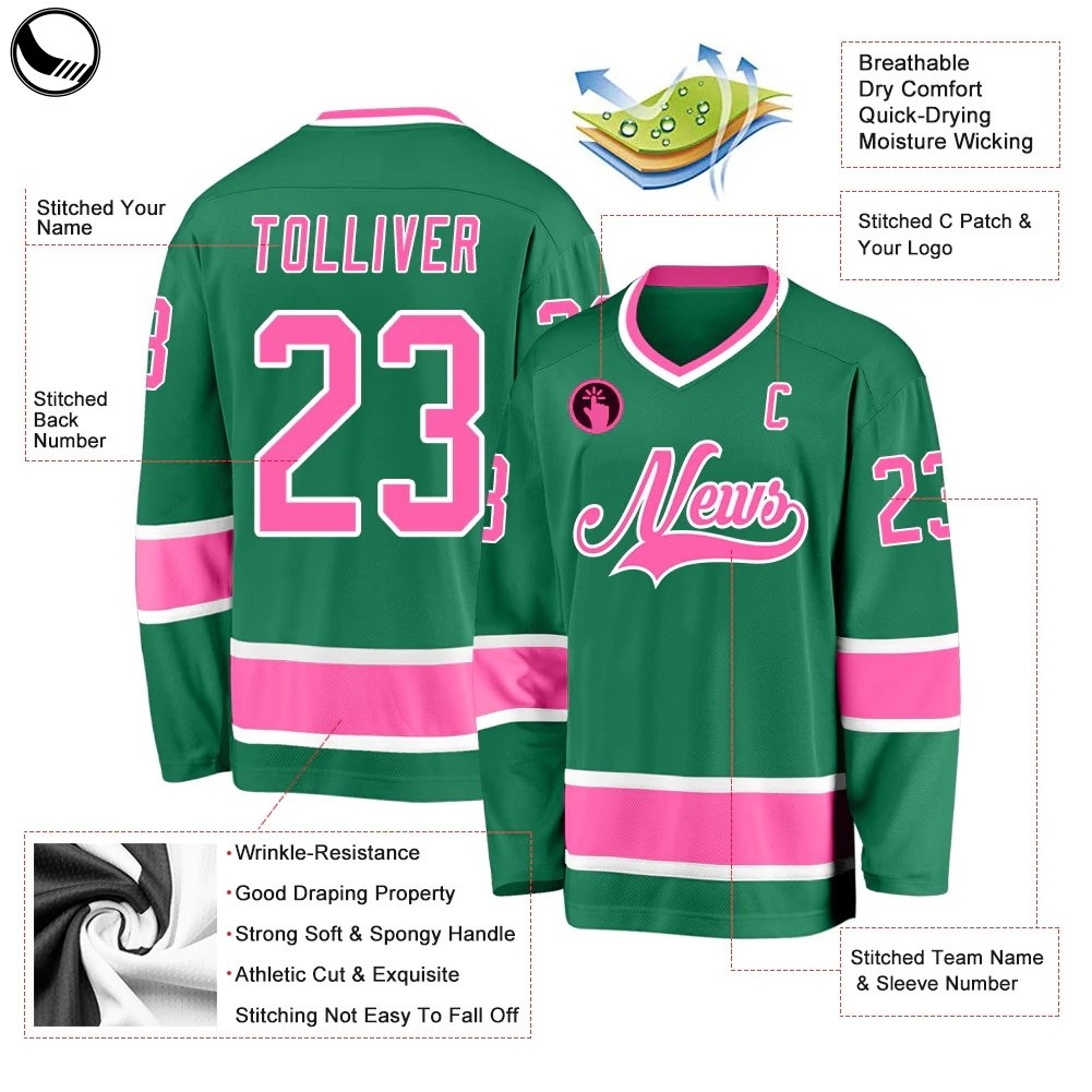 BETHERIVAL High Breathable Mesh Fabric 100% Polyester Custom Hockey Jersey Team Practice Sublimation Embroidery Hockey ice Shirt