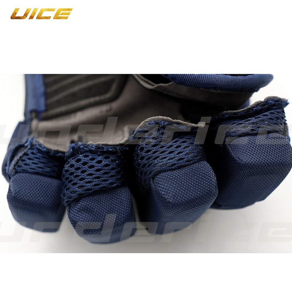 Factory Pro manufacture OEM popular models back rolls design Ice Hockey Glove Durable for hockey play lacrosse