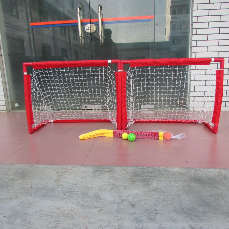 Set of 2 Mini Hockey Goals Pro Style Top Shelf Kids Hockey Set Includes 2 Durable Goals