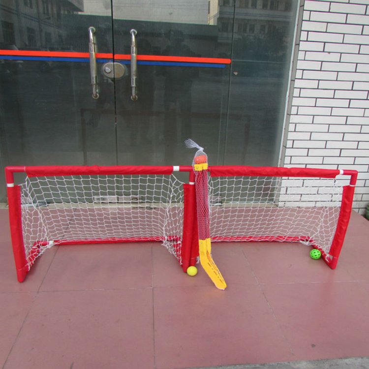 Set of 2 Mini Hockey Goals Pro Style Top Shelf Kids Hockey Set Includes 2 Durable Goals