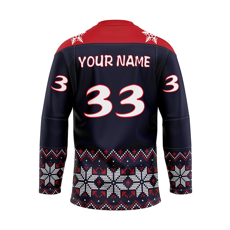 Custom reversible ice hockey jersey Superior Pullover christmas vacation hockey jersey