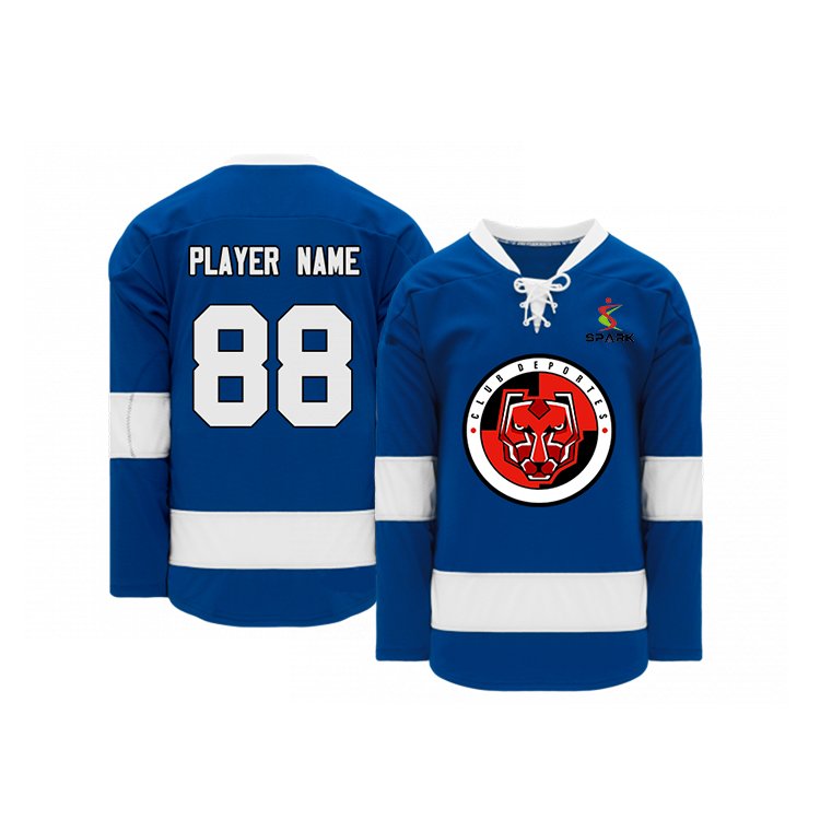 Ice Hockey Jersey Top Quality Polyester Free Design Cheap Sublimation Printing Custom Hockey Jersey Shirts For Men